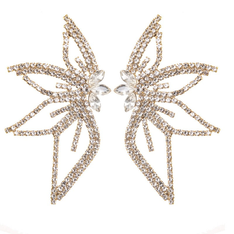 Wholesale Seahorse Shape Star Rhinestone Tassel Butterfly Earrings